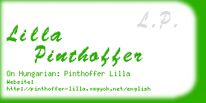 lilla pinthoffer business card